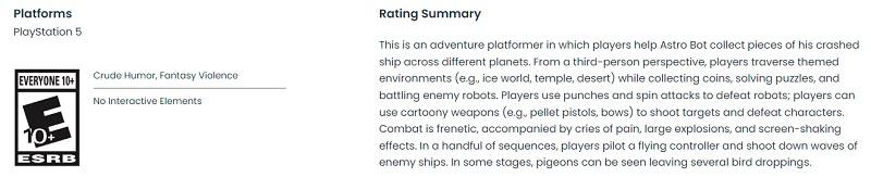 Релиз все ближе: милый платформер Astro Bot от Sony получил возрастной рейтинг ESRB
