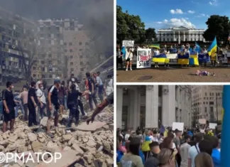 Россия убивает украинских детей: украинцы в США вышли на митинги из-за атаки на Охматдет