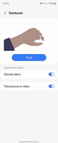 В сети рассказали, как работают жесты на Galaxy Ring: отклонение будильника и снимки без штатива на Galaxy Fold 6 или Flip 6