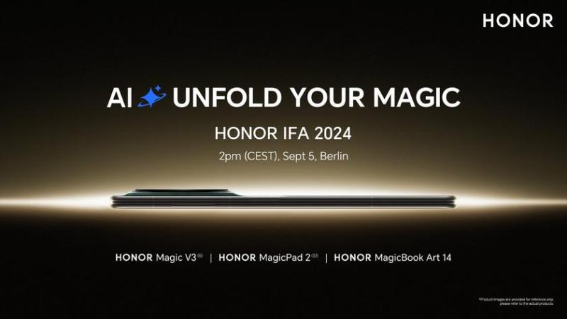 Honor едет на IFA 2024: ждём релиз Magic V3, MagicPad 2 и MagicBook Art 14