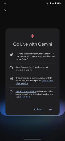 Gemini Live уже доступна для пользователей Android