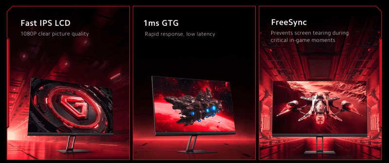 Xiaomi Gaming Monitor G24i: игровой монитор с IPS-экраном на 180 Гц и поддержкой AMD FreeSync