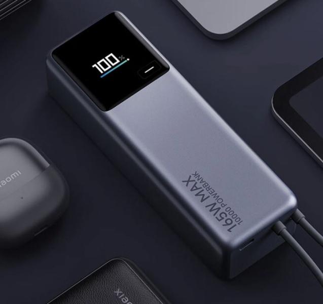 Xiaomi презентует Power Bank на 10 000 мАч с цветным дисплеем и мощностью 165 Вт