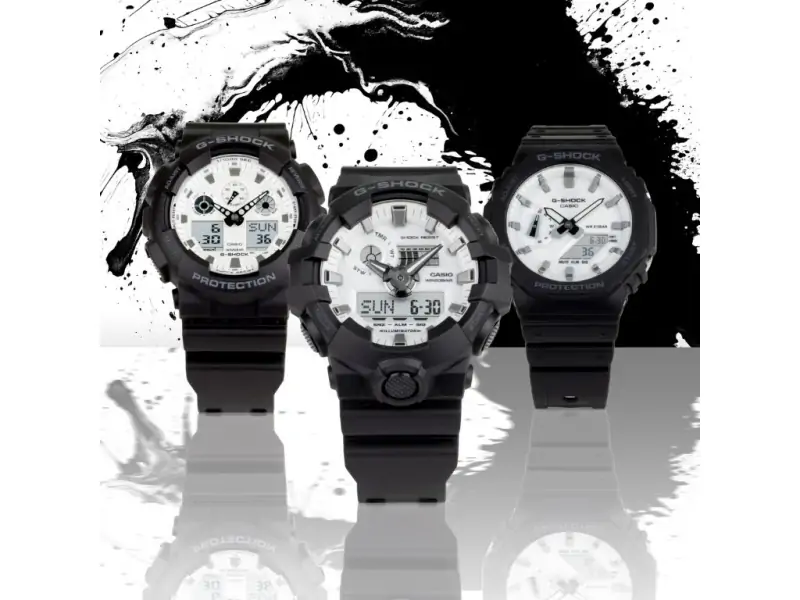 Casio представляет новую коллекцию Black and White с обновленными моделями G-SHOCK