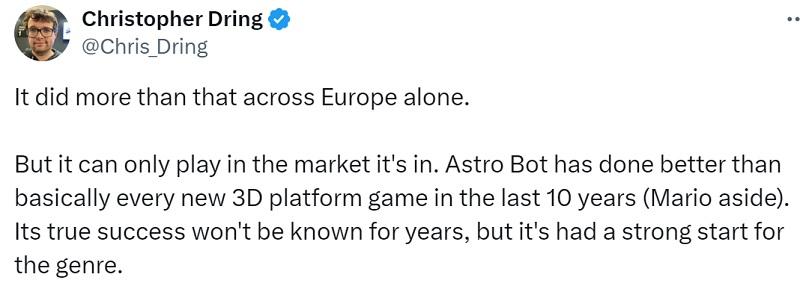 Лучший после Mario: платформер Astro Bot пользуется огромной популярностью и уже стал одной из самых успешных игр этого жанра