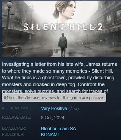 Первые игроки в восторге от Silent Hill 2 Remake: работа Bloober Team удостаивается наивысшей похвалы