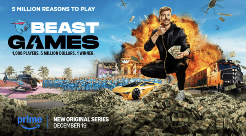 1000 участников, 5 миллионов долларов: Prime Video и MrBeast запускают самое масштабное реалити-шоу "Beast Games"