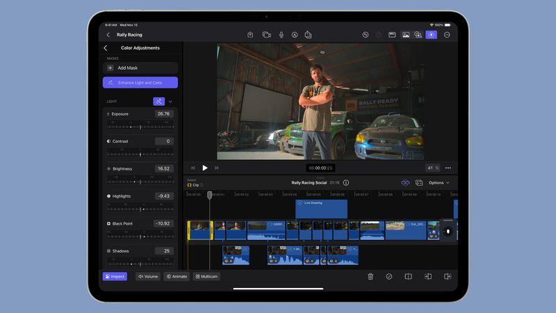 Apple выпустила Final Cut Pro 11: Magnetic Mask для выделения людей и объектов, автоматические субтитры и поддержка пространственного видео для Mac и iPad