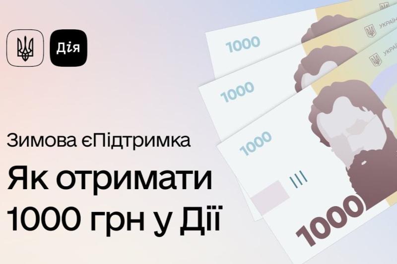 1000 гривен каждому украинцу: стартовала программа "Зимова єПідтримка"