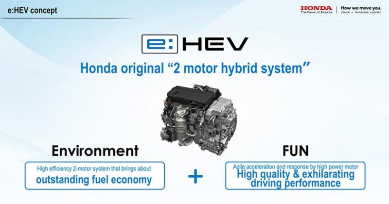 Honda анонсировала новую гибридную систему e:HEV