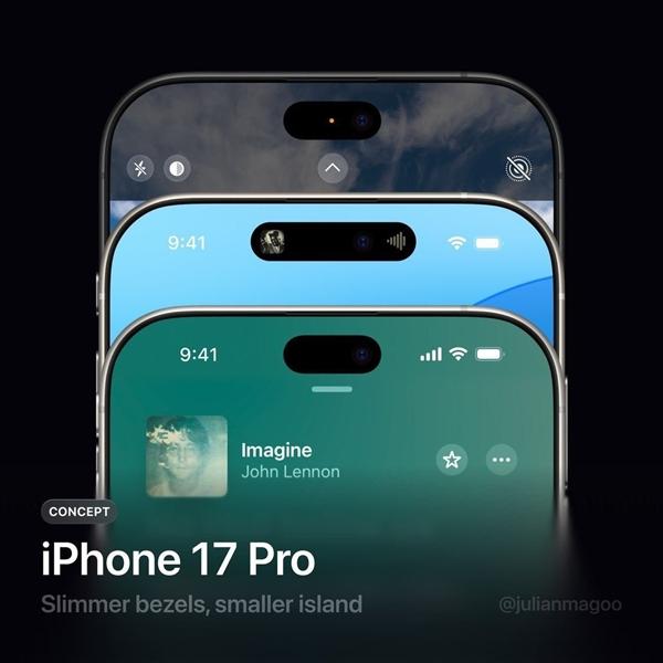 iPhone 17 Pro может получить уменьшенный вырез Dynamic Island и ещё более тонкие рамки