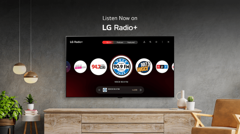 LG представляет свой бесплатный сервис потоковой передачи музыки LG Radio+