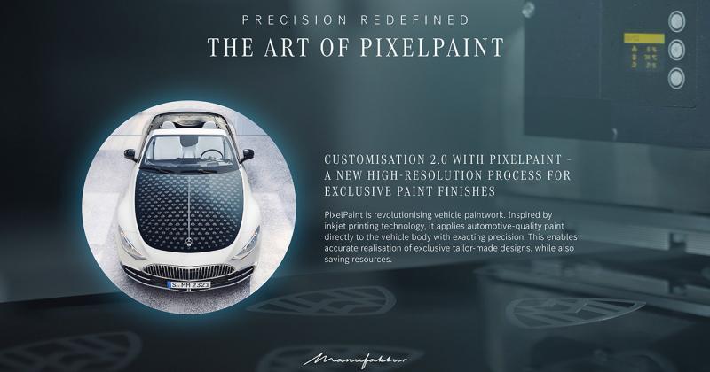 Mercedes-Benz запускает метод окрашивания автомобилей PixelPaint — аналог струйной печати для индивидуальных заказов