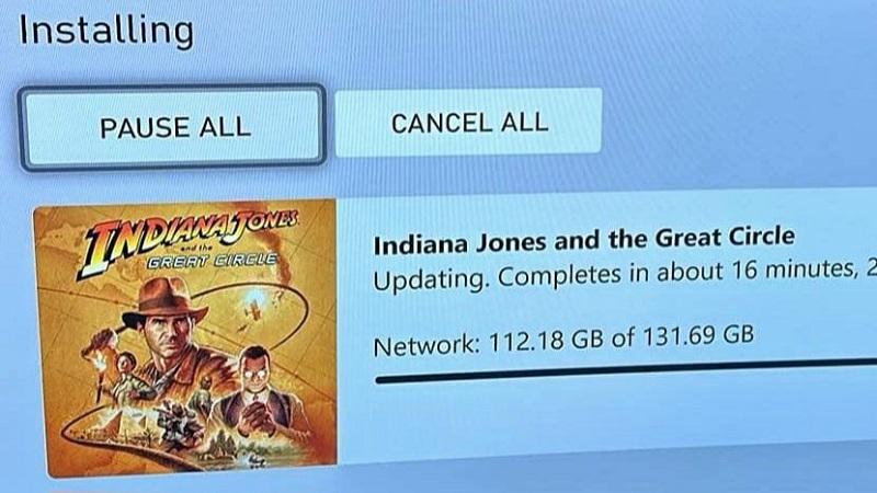 На Xbox Series стартовала предзагрузка Indiana Jones And The Great Circle — игра займет более 130 ГБ на SSD