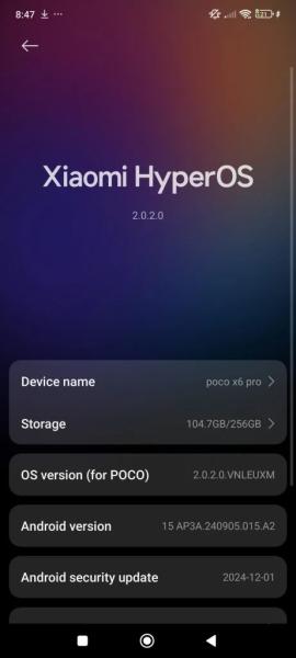 Xiaomi начинает глобальное развертывание обновленной системы HyperOS 2.0 для Poco X6 Pro