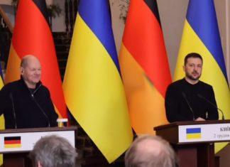 Зеленский отличился острой шуткой в адрес России на пресс-конференции с Шольцем