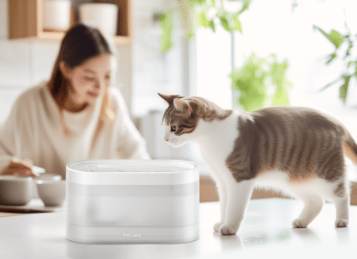 Petcube запускает питьевой фонтан с антибактериальной очисткой для домашних питомцев