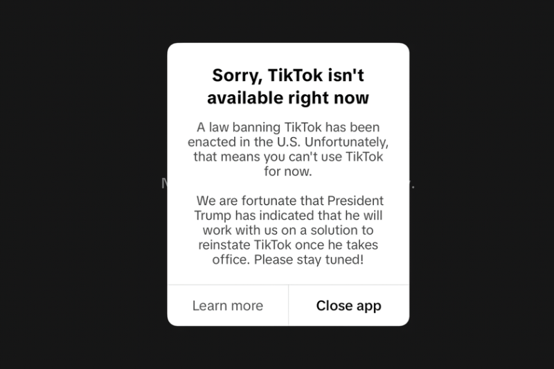 Приложения TikTok и CapCut больше не доступны в США