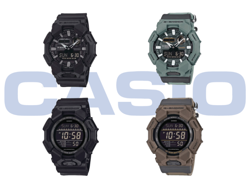 Утечка: Casio может представить новые модели GA-010 и GD-010 с 10-летней батареей и стилем Crossband