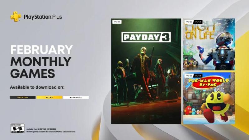 В феврале подписчики PS Plus получат три игры: Payday 3, сатирический шутер High on Life и ремейк Pac-Man