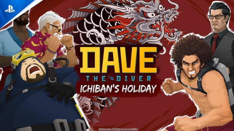 Для Dave the Diver анонсировали Ichiban’s Holiday — DLC с персонажами Yakuza/Like a Dragon и новыми мини-играми