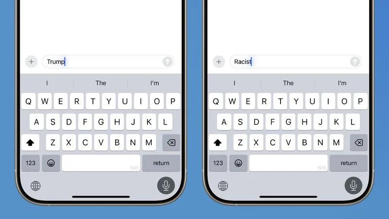 Странная ошибка в iPhone: диктуешь слово "racist" - видишь написано "Trump"