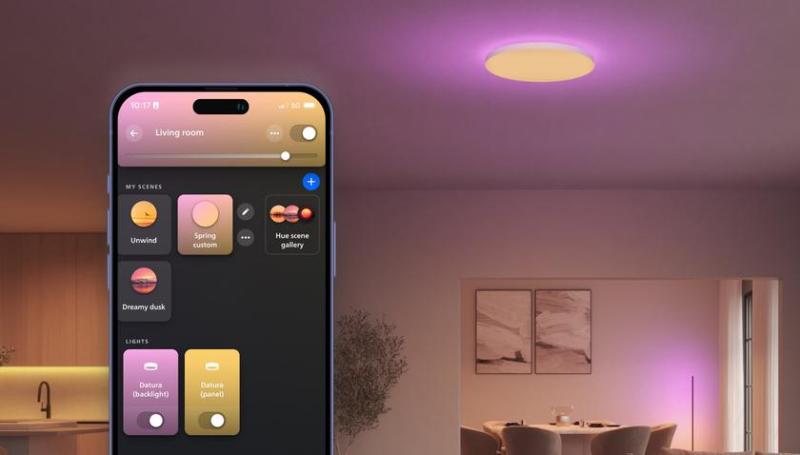 Philips Hue представила новые потолочные светильники Datura в США