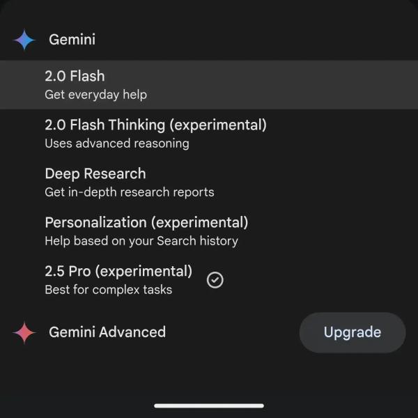 Тестовая версия Gemini 2.5 Pro (exp) стала доступной для всех пользователей