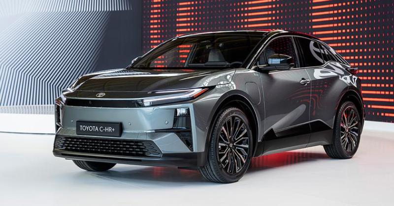 Toyota представила электрический кроссовер C-HR+ с батареями на 57,7 кВт·ч и 77 кВт·ч