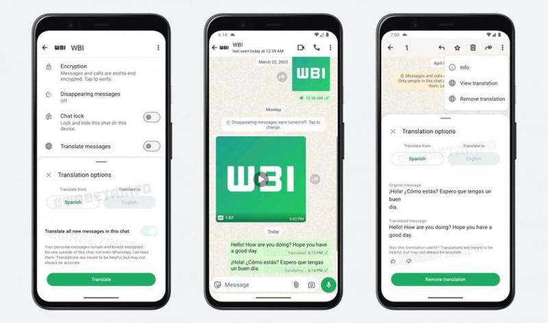 WhatsApp добавляет офлайн-перевод сообщений в бета-версии для Android