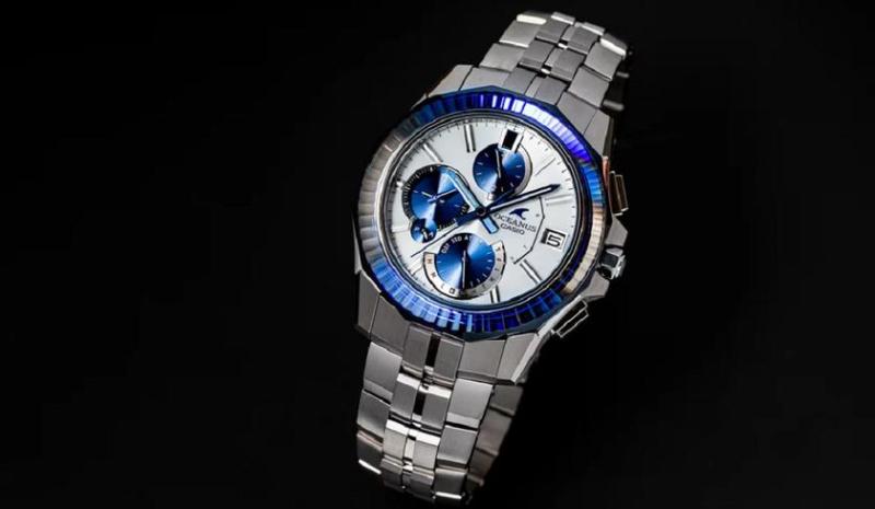 Casio представила роскошные часы линейки Oceanus Manta с титановым корпусом и безелем из сапфирового стекла