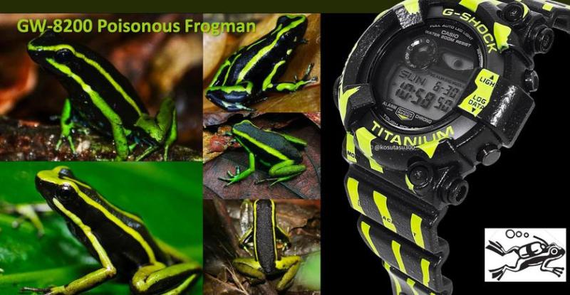 Часы Casio Frogman GW-8200TPF Poison Dart попали в сеть до официального анонса