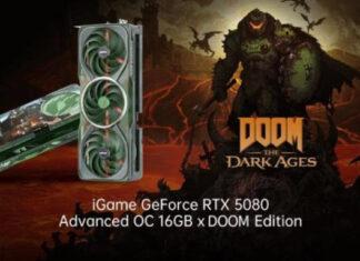 Colorful анонсировала видеокарту RTX 5080 в стилистике Doom: The Dark Ages