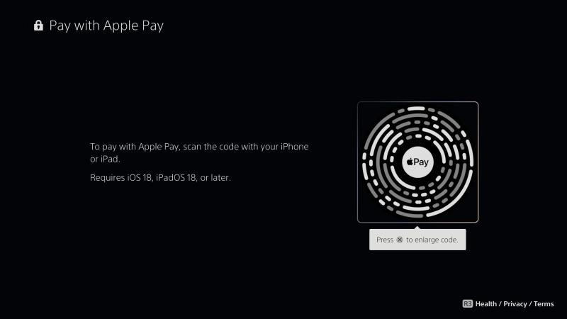 На PlayStation 5 появилась поддержка Apple Pay