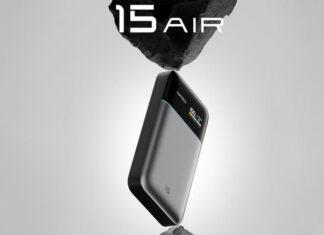 Power Bank Cuktech 15 Air получил тонкий дизайн и быструю зарядку до 50 Вт