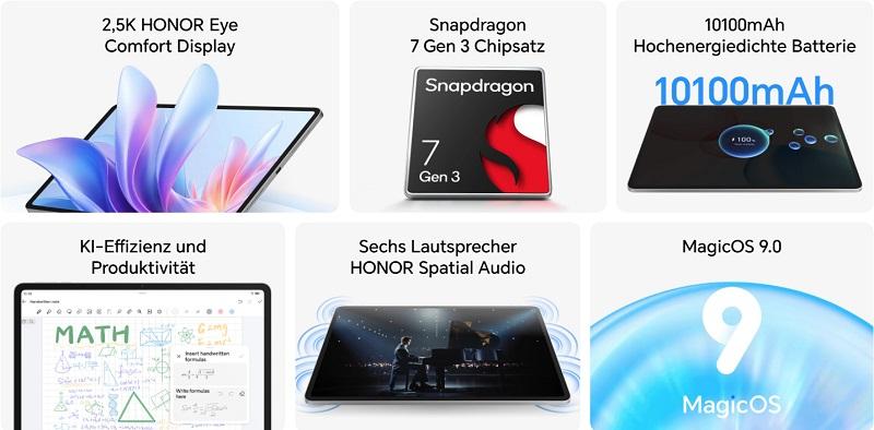 В Европе стартовали продажи бюджетного планшета Honor Pad 10