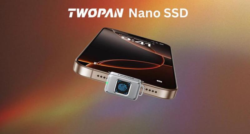 Ваши данные под защитой: представлена флешка Twopan Nano SSD со встроенным сканером отпечатков пальцев