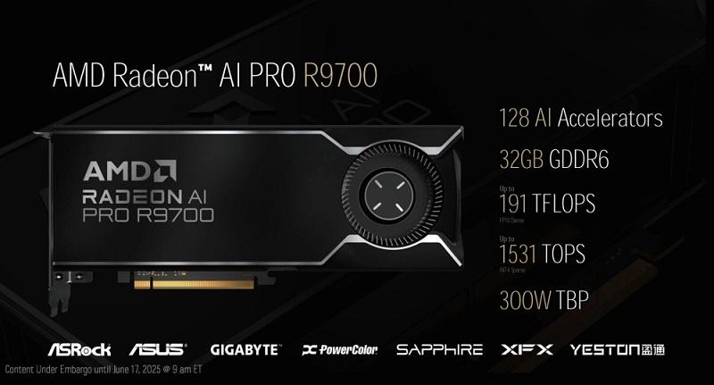 AMD представила процессоры Ryzen Threadripper PRO 9000 и графику Radeon AI PRO 9000 для профессиональных задач, работы с ИИ и большими массивами данных