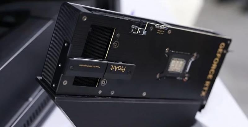ASUS представила видеокарту ProArt RTX 5080 с повернутым на 90 градусов GPU и встроенным слотом для SSD