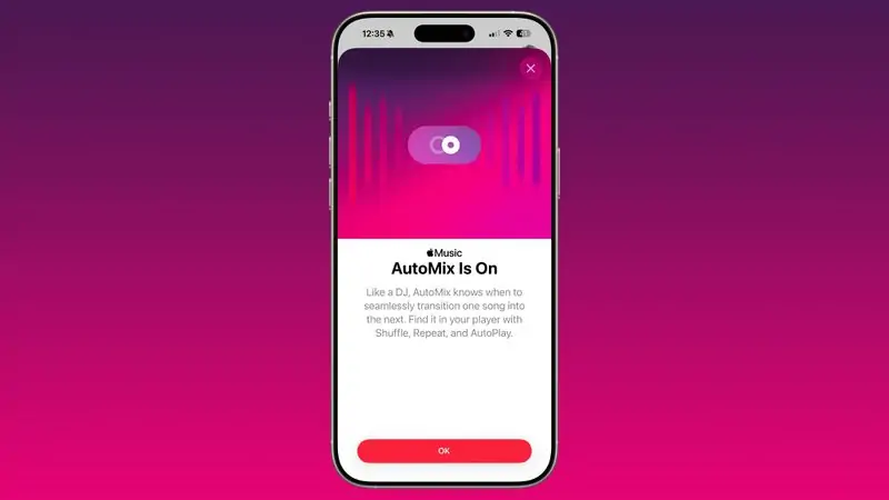 AutoMix в iOS 26 добавляет в Apple Music диджейские переходы между песнями