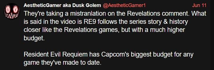Capcom денег не жалеет: Resident Evil Requiem получила рекордный бюджет в истории издательства