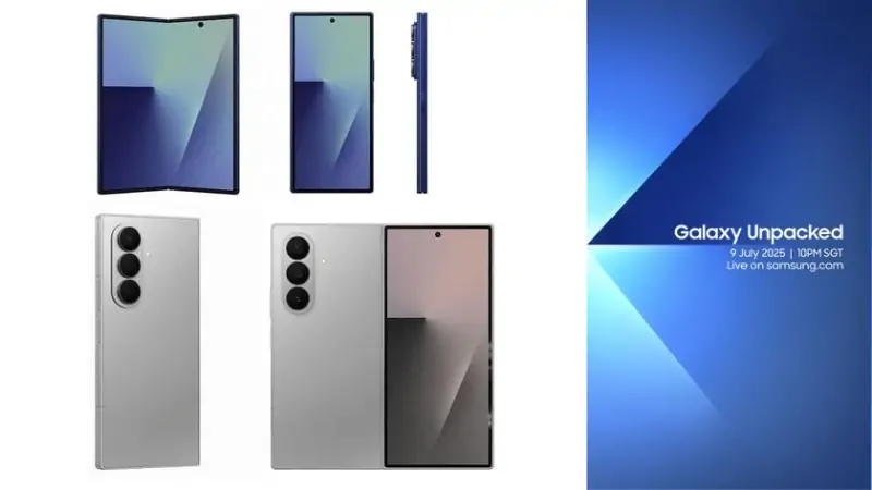 Инсайдеры опубликовали размеры и рендеры Samsung Galaxy Z Fold7 и Z Flip7