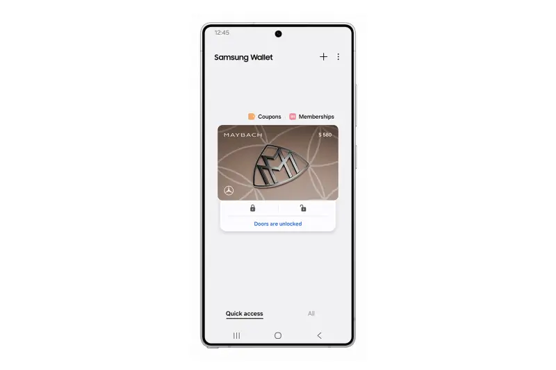 Samsung Wallet теперь поддерживает цифровые ключи для автомобилей Mercedes-Benz