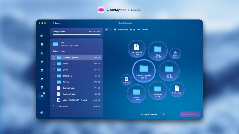 CleanMyMac получил функцию Cloud Cleanup и научился убирать в Google Drive, iCloud и OneDrive