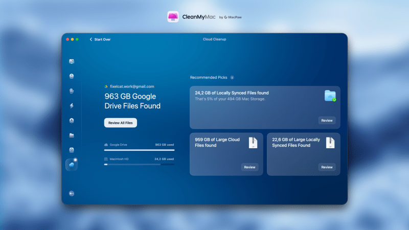 CleanMyMac получил функцию Cloud Cleanup и научился убирать в Google Drive, iCloud и OneDrive