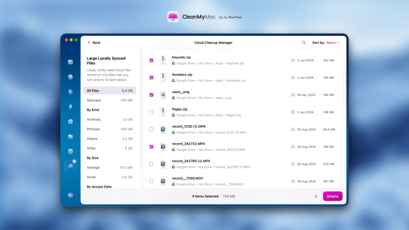 CleanMyMac получил функцию Cloud Cleanup и научился убирать в Google Drive, iCloud и OneDrive