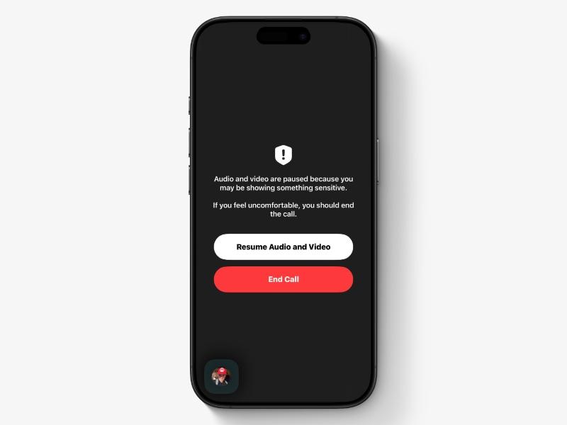 FaceTime в iOS 26 автоматически останавливает звонок при распознавании обнажёнки
