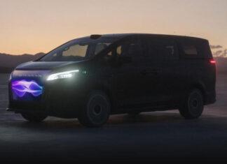 Faraday Future представил FX Super One: электрический микроавтобус с “лицом” на светодиодной решётке