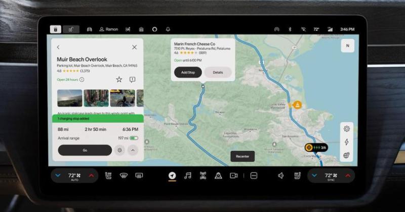 Rivian встроила Google Maps в свои электромобили