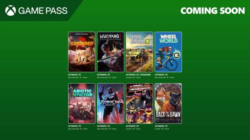 RoboCop: Rogue City, Wuchang: Fallen Feathers и Grounded 2 пополнят каталог Xbox Game Pass во второй половине июля